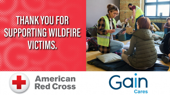 thank you for supporting wildfire victims.