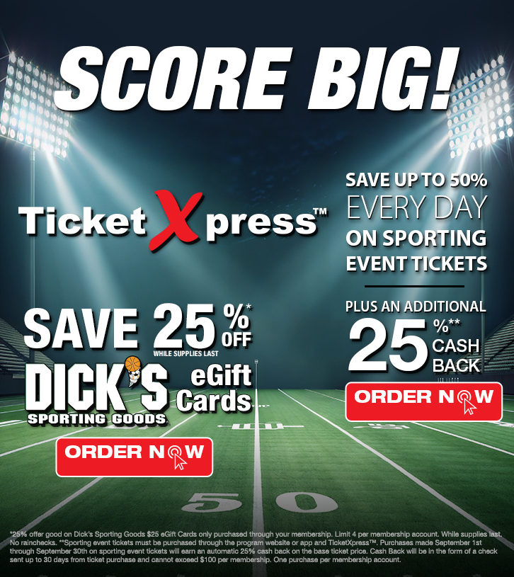 score big with Ticket X press