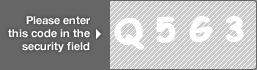 captcha code for visual authentication  letter Q number 5 letter G number 3