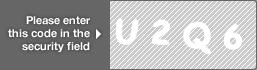 captcha code for visual authentication  letter U number 2 letter Q number 6
