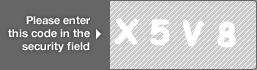 captcha code for visual authentication  letter X number 5 letter V number 8