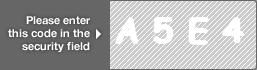 captcha code for visual authentication  letter A number 5 letter E number 4